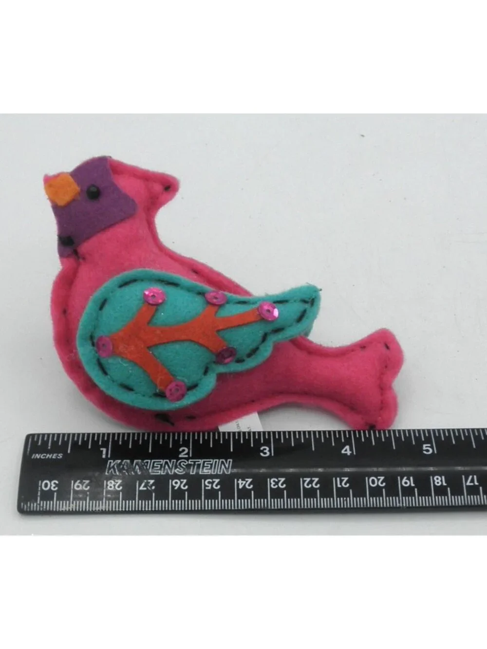 St. Nicholas Square Festive Folk Felt Ornament Lot of 10 Stocking Bird Owl